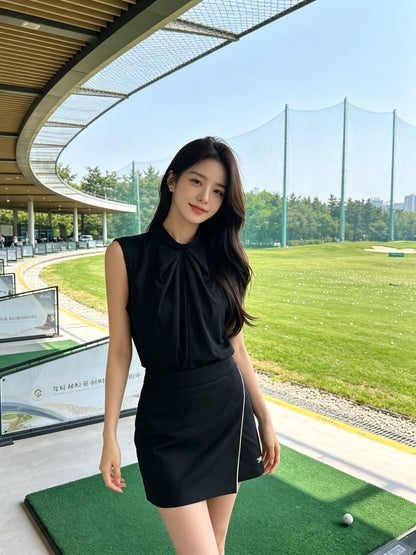 마이골프 / 골프 여름 신상 바디콘 스코틀랜드 팬츠스커트