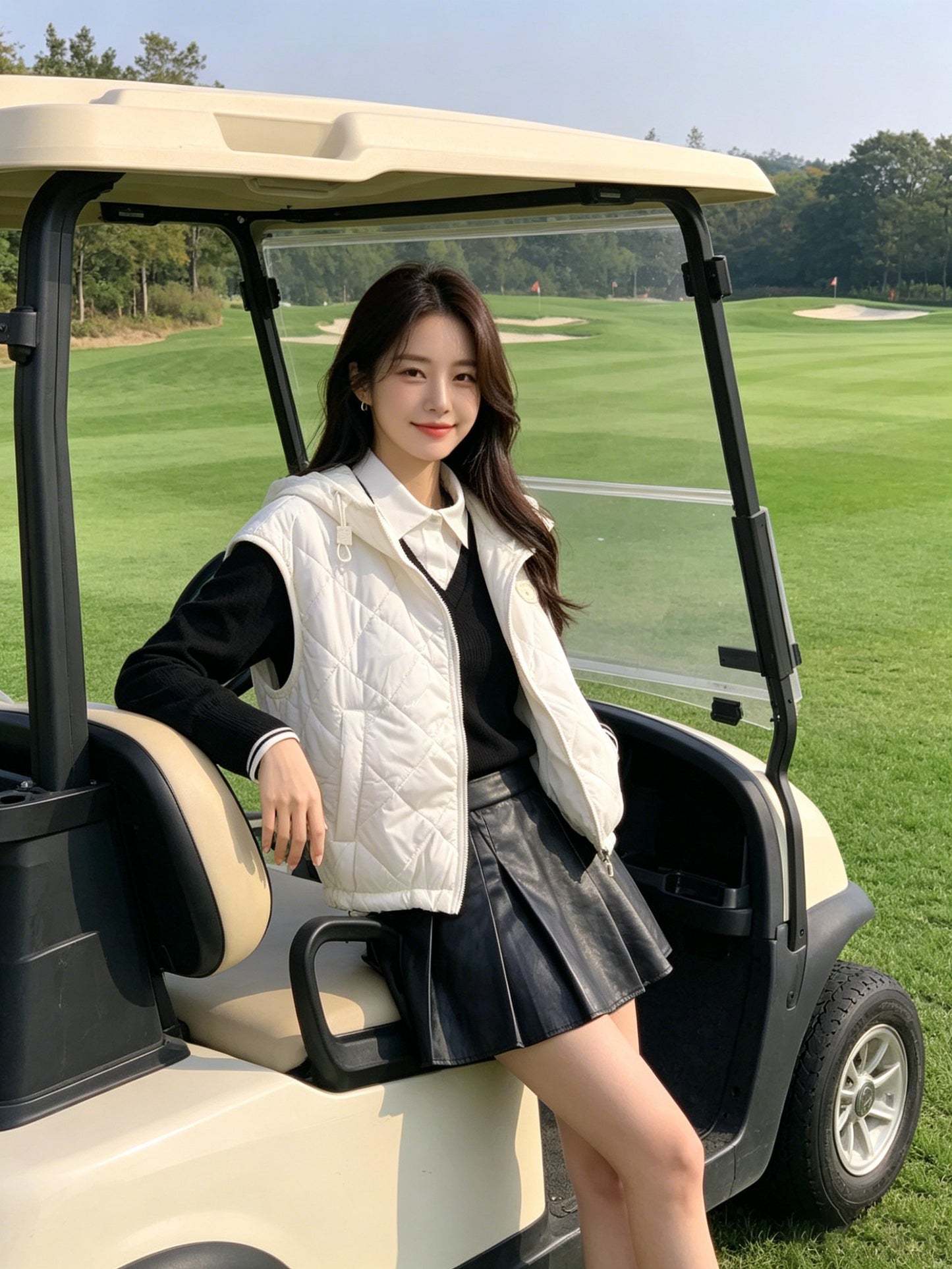 마이골프 / 골프 봄 가벼운 후드 면 자켓