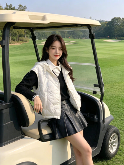 마이골프 / 골프 봄 가벼운 후드 면 자켓