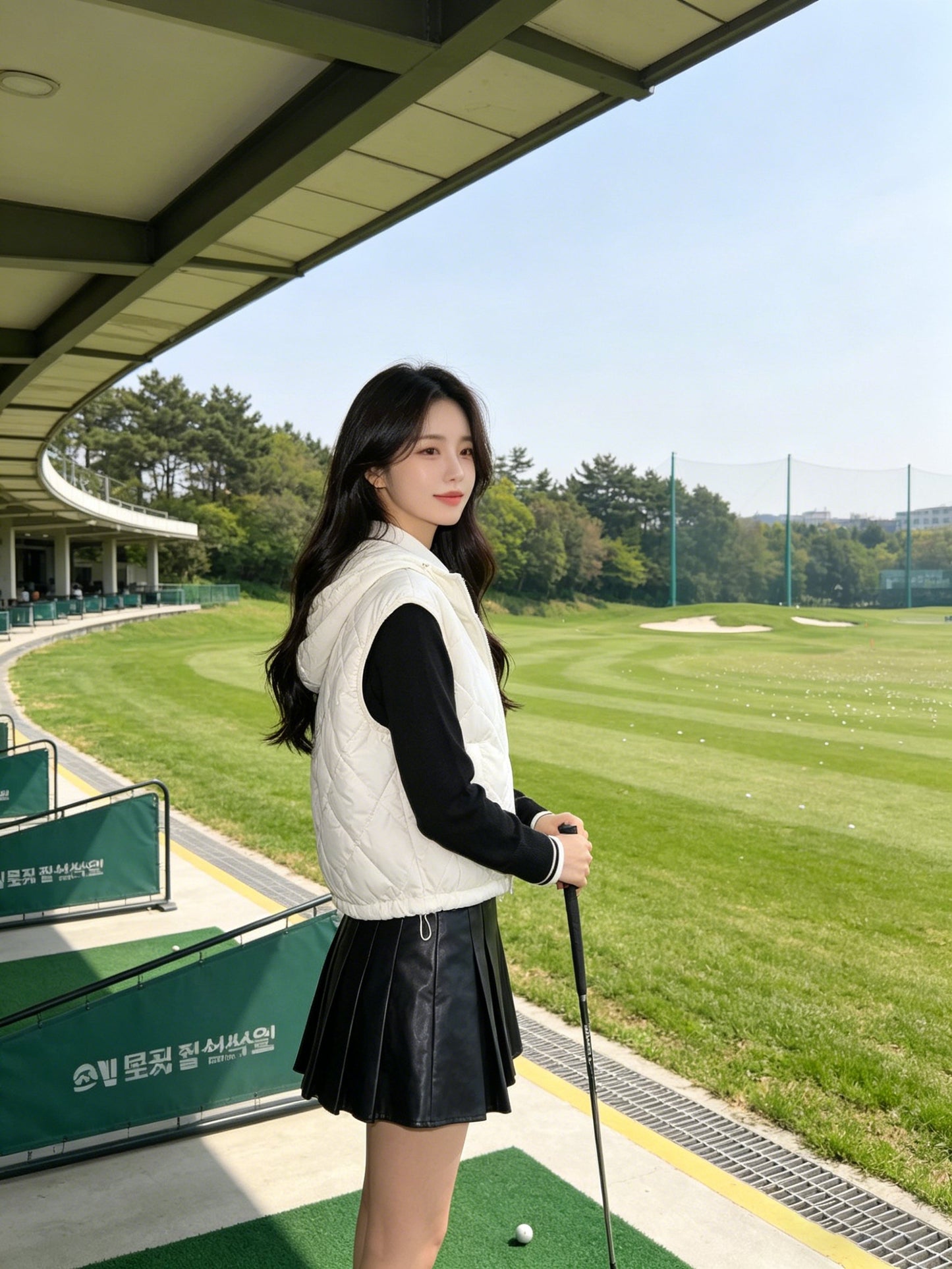 마이골프 / 골프 봄 가벼운 후드 면 자켓