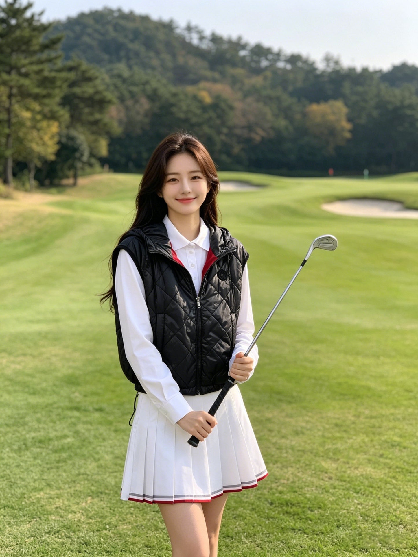 마이골프 / 골프 봄 가벼운 후드 면 자켓