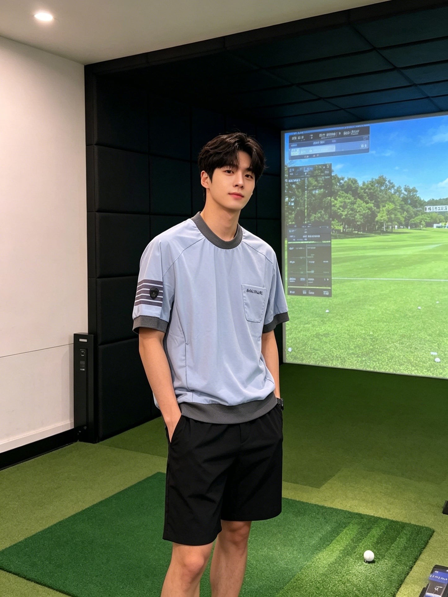 마이골프 / 골프 봄 가벼운 후드 면 자켓