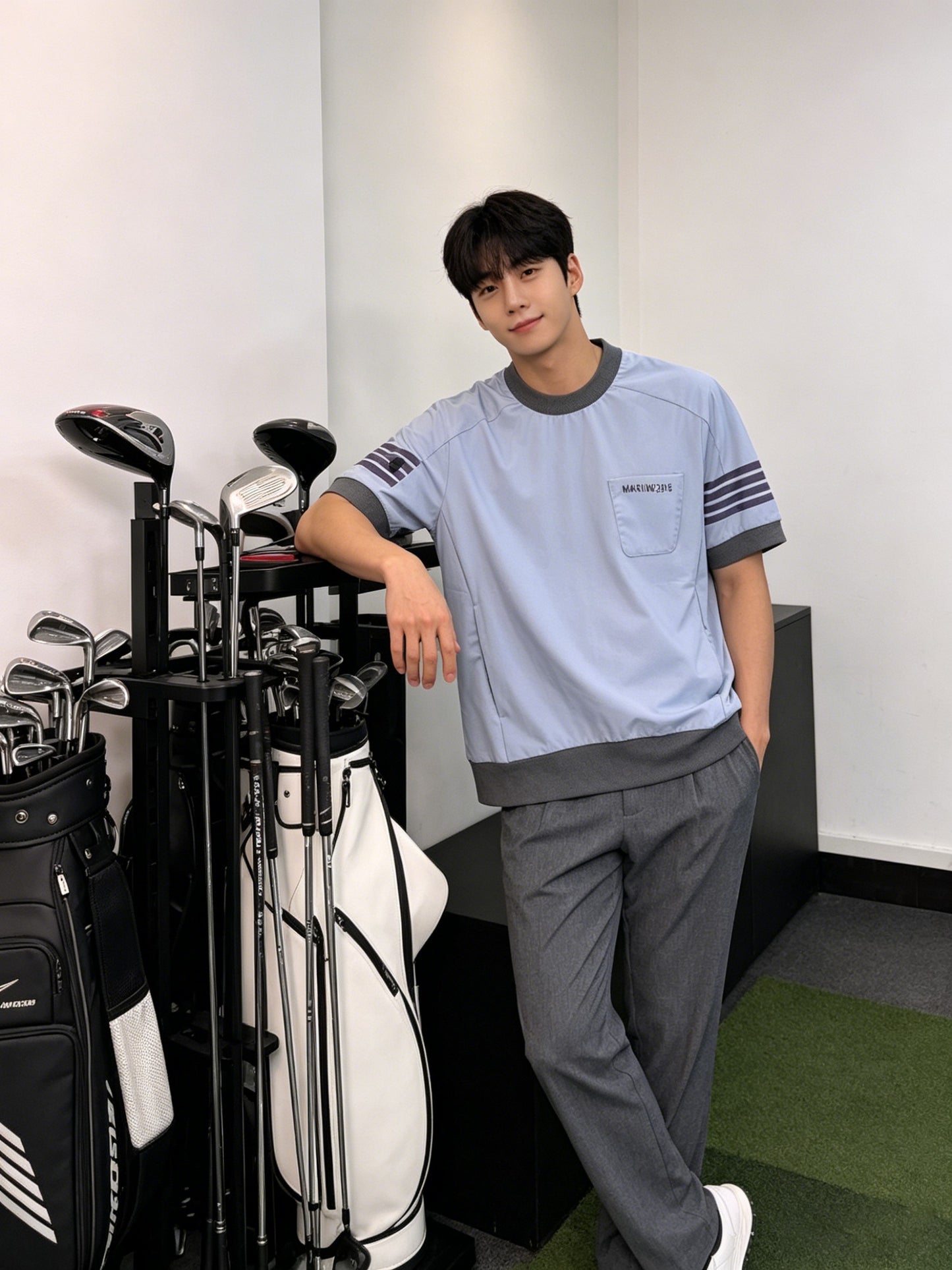 마이골프 / 골프 봄 가벼운 후드 면 자켓