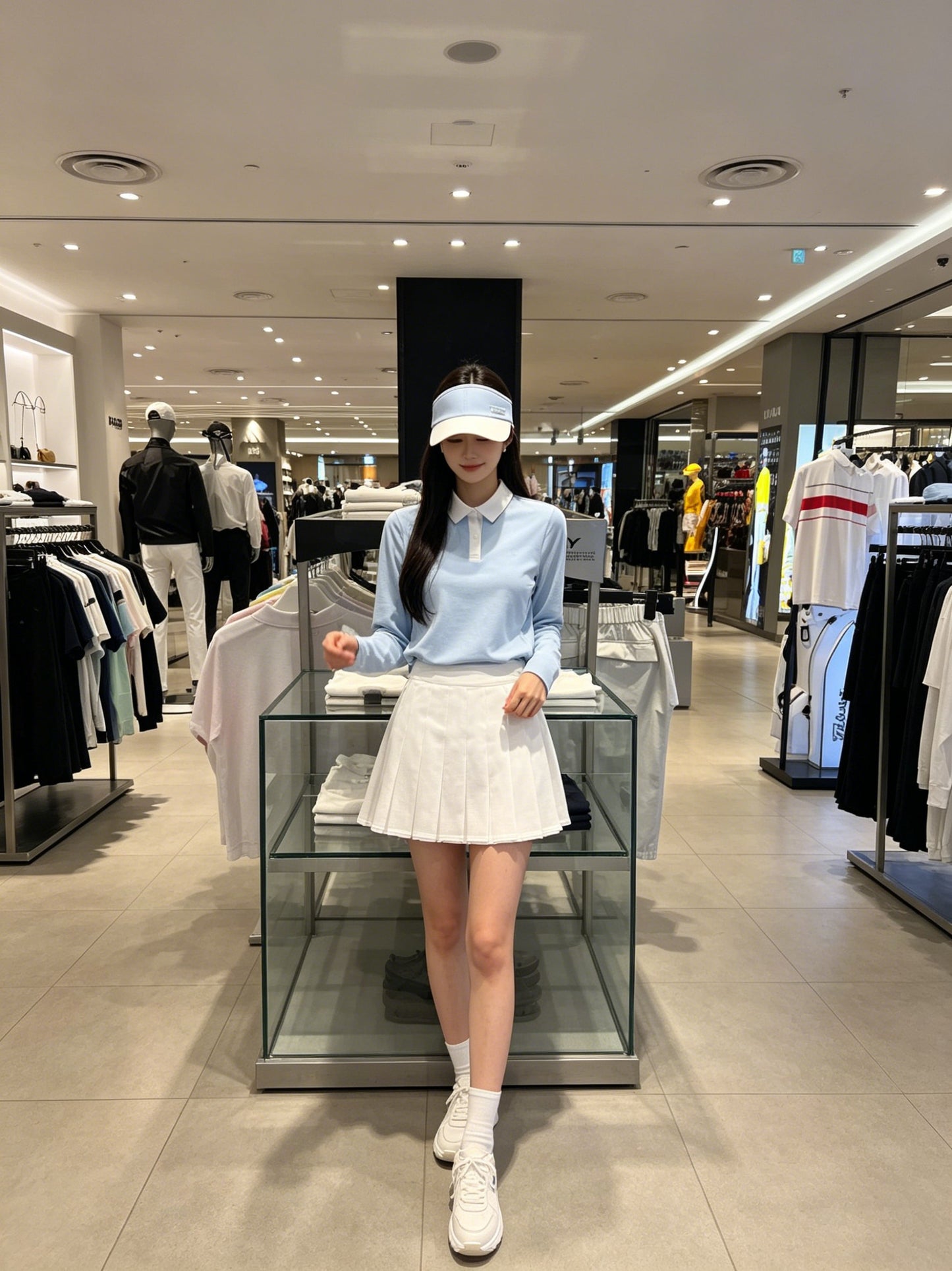 마이골프 / 골프 봄여름 자외선차단 속건 긴팔 폴로티