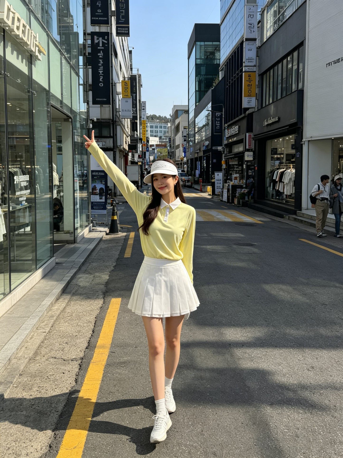 마이골프 / 골프 봄여름 자외선차단 속건 긴팔 폴로티