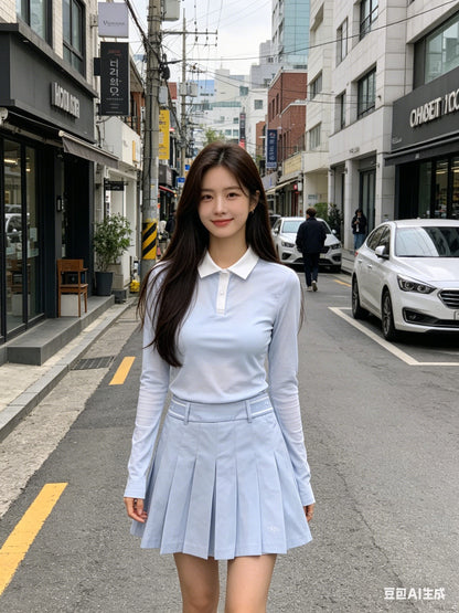 마이골프 / 골프 봄여름 자외선차단 속건 긴팔 폴로티