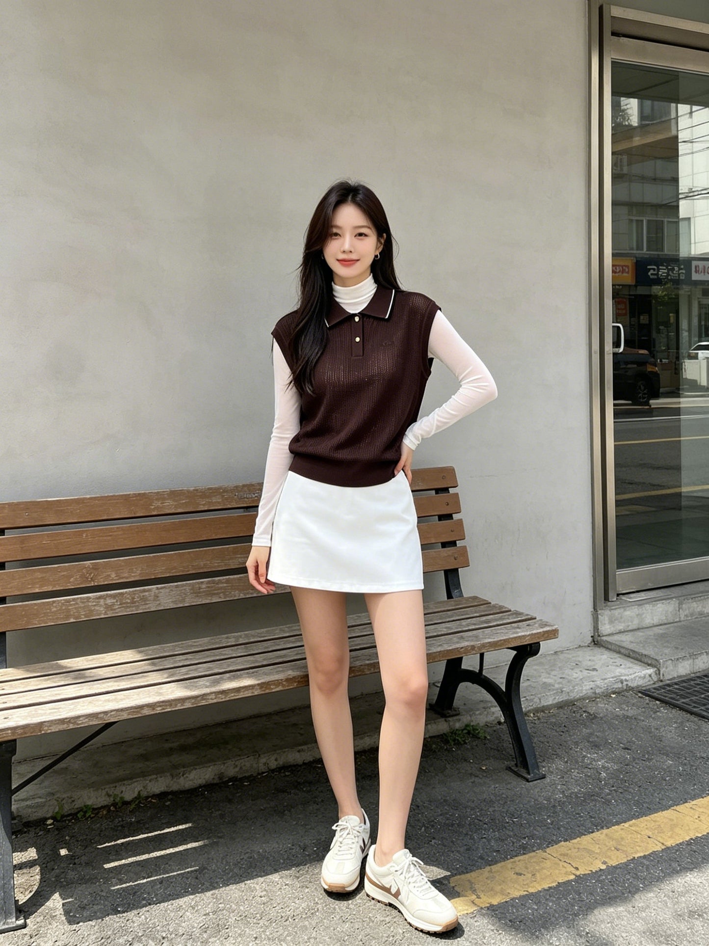 마이골프 / 골프 여성 봄여름 니트 가디건