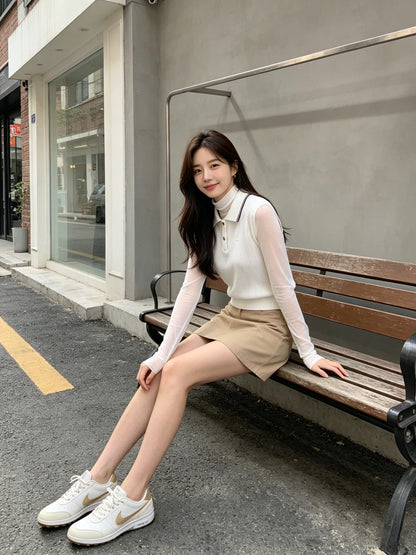 마이골프 / 골프 여성 봄여름 니트 가디건