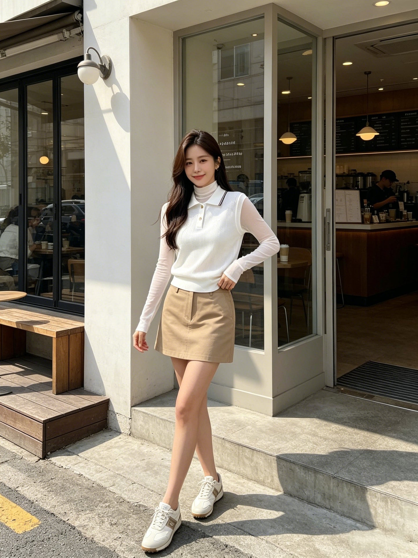 마이골프 / 골프 여성 봄여름 니트 가디건