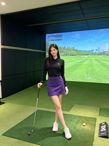 마이골프 / 골프 봄 신상 PXG 여성 골프 긴팔 폴로 티셔츠