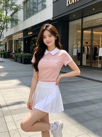 마이골프 / 골프 쿨속건 돌라인 반팔 티셔츠