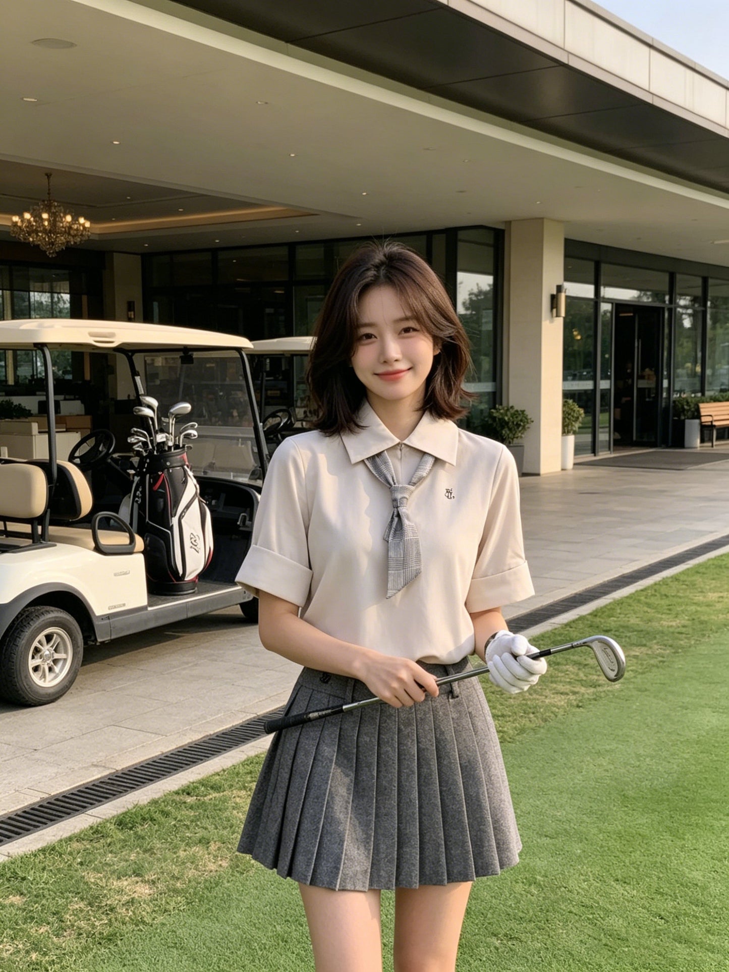 마이골프 / 골프 여름 쿨감 속건 피케 원단 상의