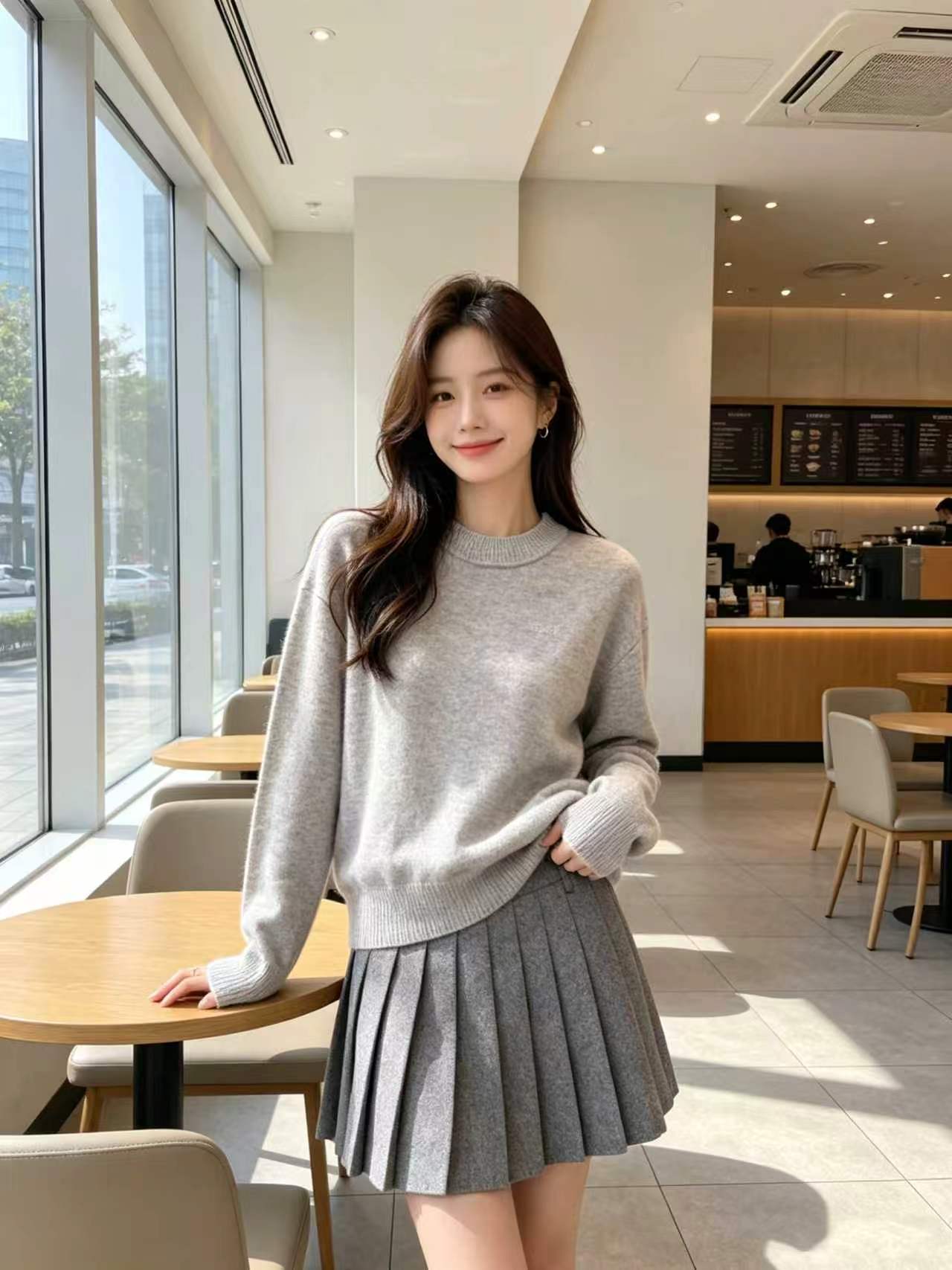 마이골프 / 골프 봄가을 양모 주름치마