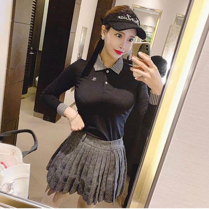 마이골프 / 골프 봄가을 양모 주름치마