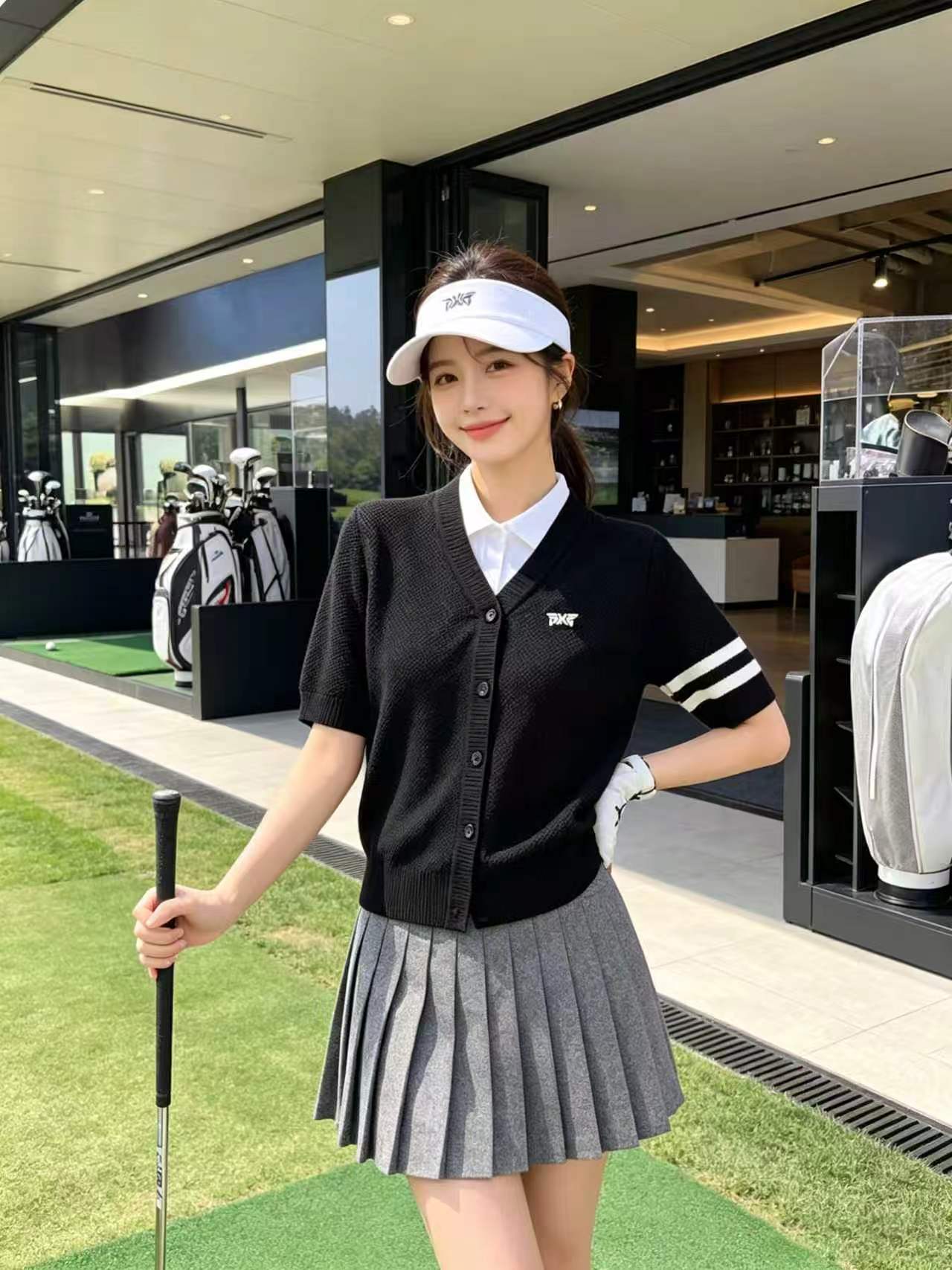 마이골프 / 골프 봄가을 양모 주름치마