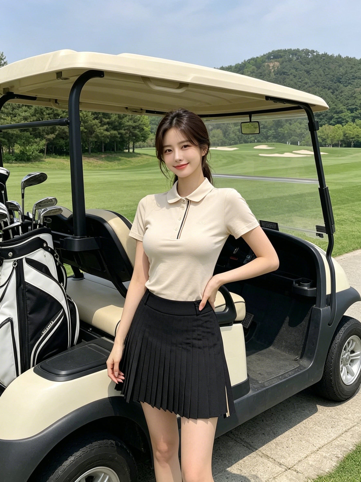마이골프 / 골프 여름 신상 플리츠 치마