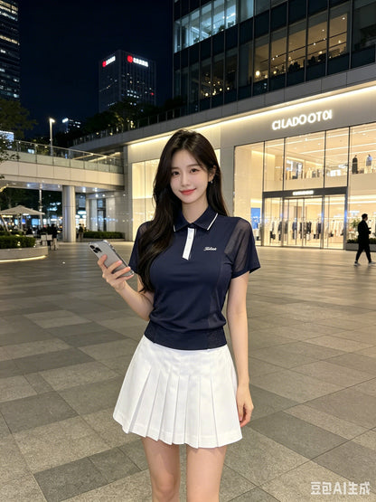 마이골프 / 골프 여성 여름 골프 쿨속건 상의