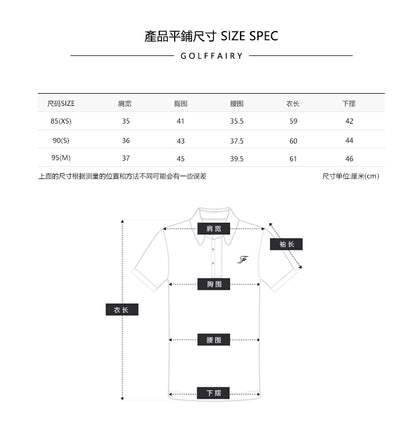 마이골프 / 골프 26SS 봄여름 한스타일 로맨틱 이중 레이스 칼라 슬리브리브 상의