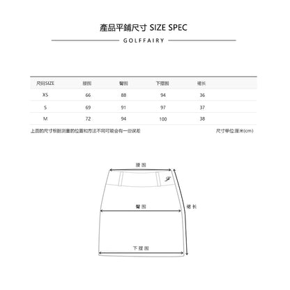 마이골프 / 골프 봄여름 샤넬룩 레이스 프릴 미니 슬림 스커트