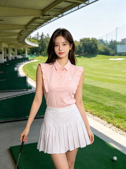 마이골프 / 골프 봄여름 레이스 프릴 플리츠 치마