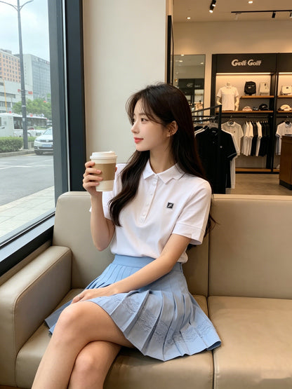 마이골프 / 골프 봄여름 레이스 프릴 플리츠 치마