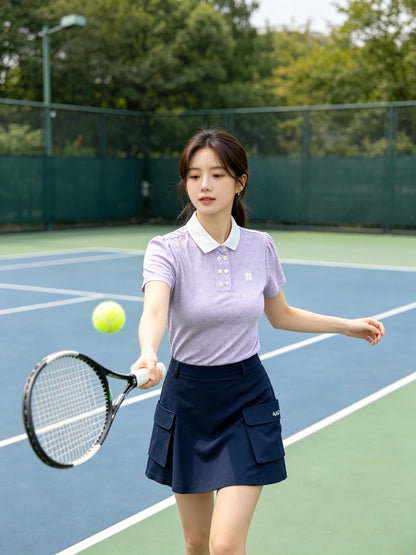 마이골프 / 골프 여름 프린세스 슬리브 쿨속건 폴로셔츠
