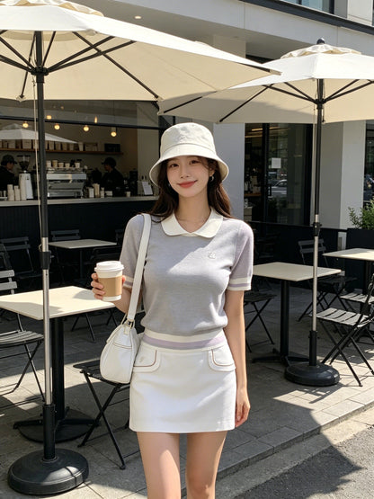 마이골프 / 골프 여름 골프 웨이브 주름 슬림 핏 치마