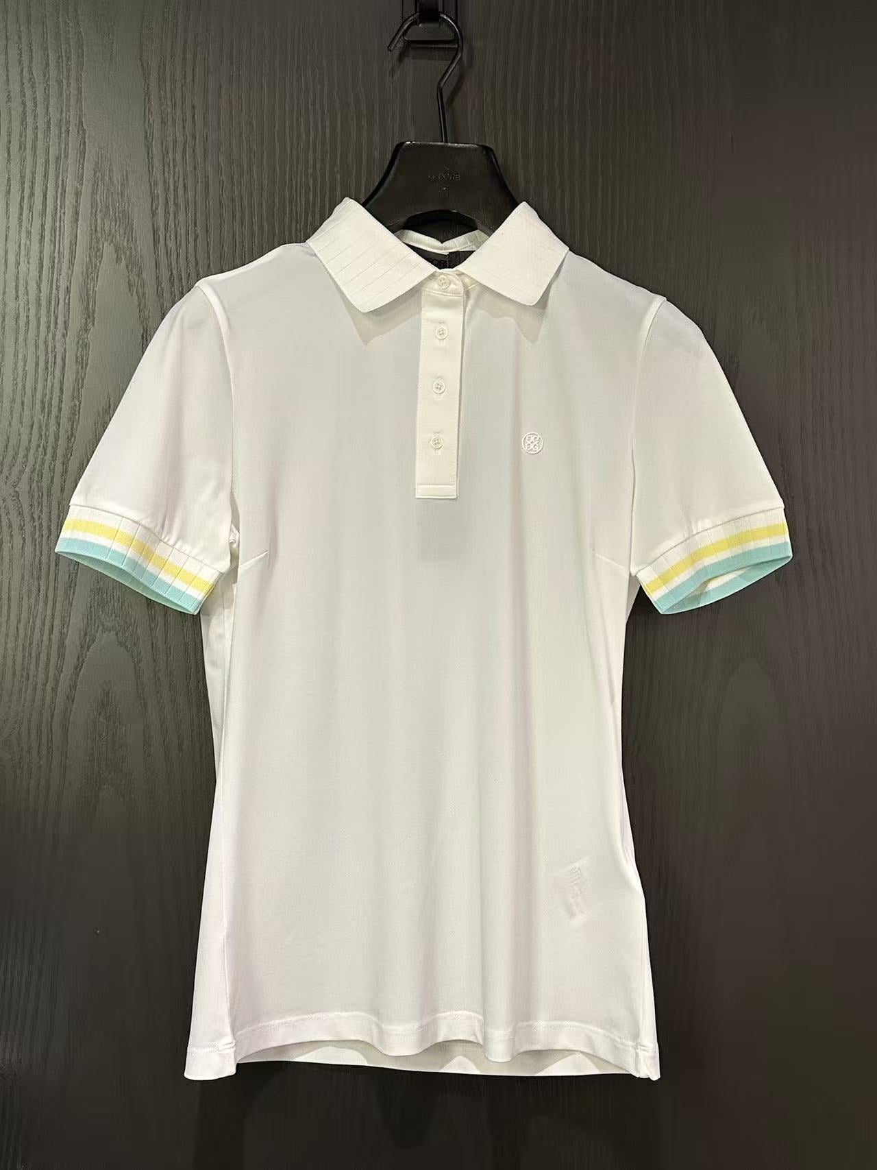 한국골프 / 골프 26SS 여름 신상 컬러 대비 카라 쿨감 반팔 폴로 셔츠