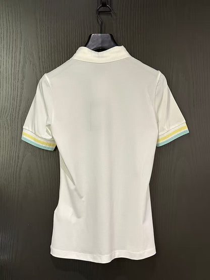 한국골프 / 골프 26SS 여름 신상 컬러 대비 카라 쿨감 반팔 폴로 셔츠