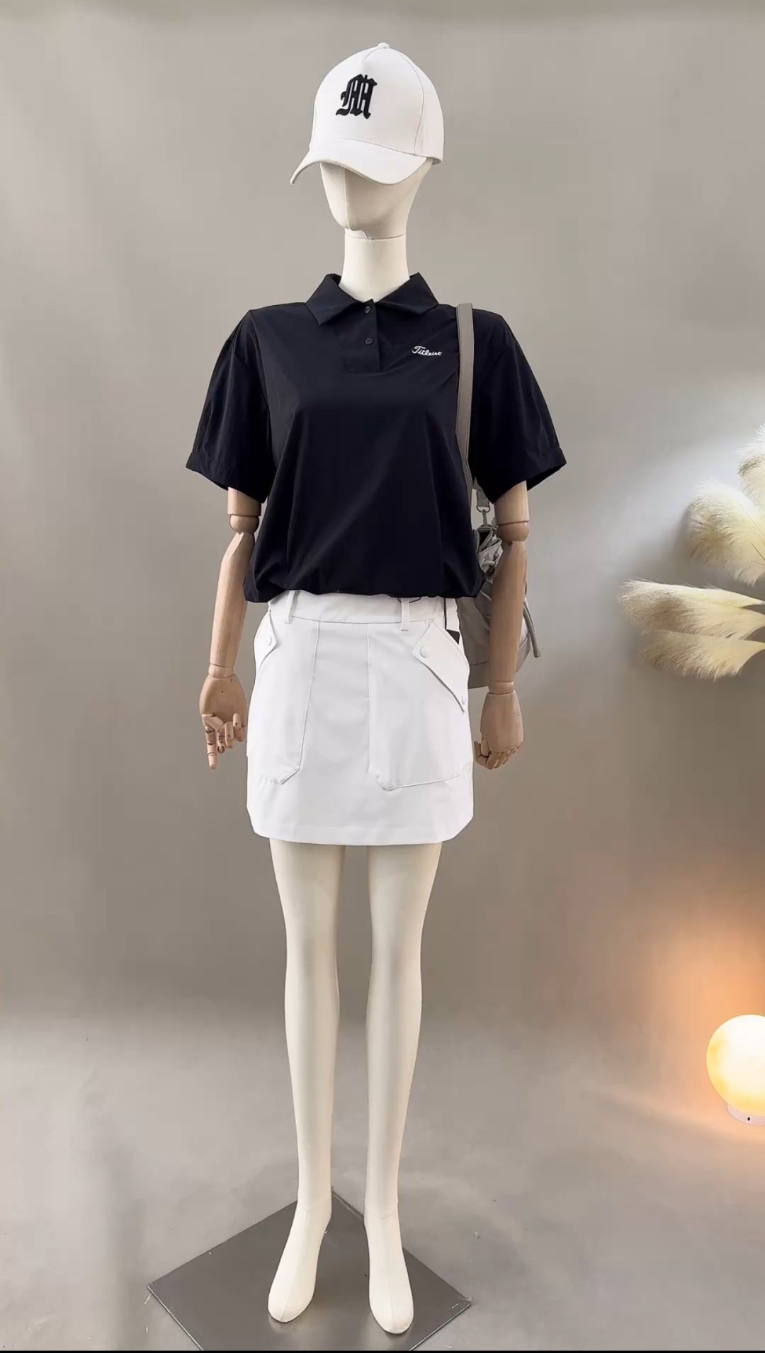 한국골프 / 골프 캐주얼 몸매핏 미니 치마