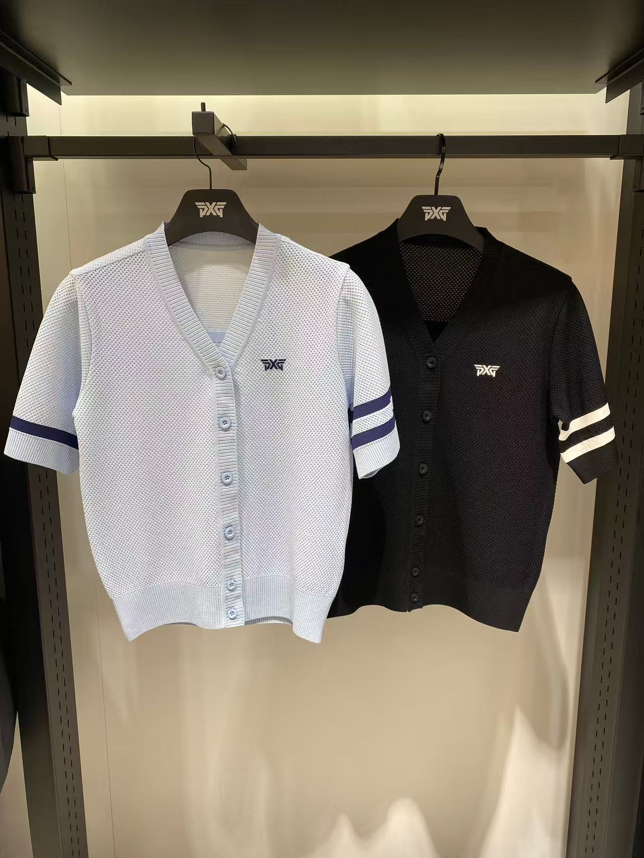 한국골프 / 골프 26SS 여름 신상 브이넥 데일리 반팔 니트 아이스실크 가디건