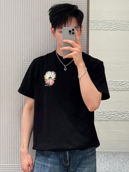 V공장 / 디올 야생 무늬 반팔 티셔츠