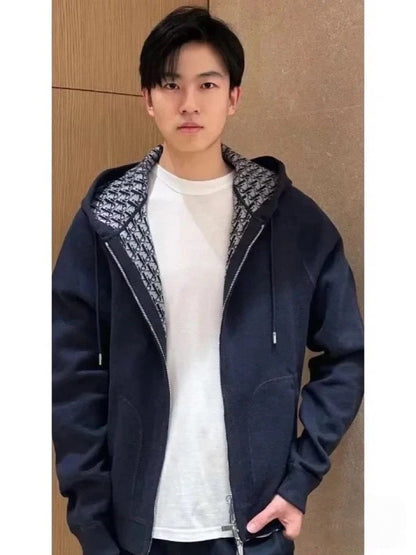 V공장 / 디올 안감 자카드 후드 아우터