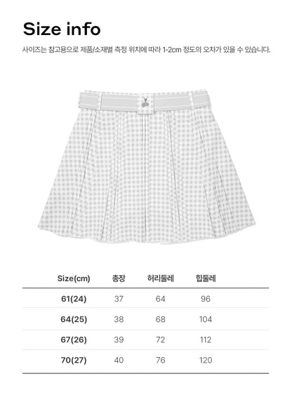 한국골프 / 골프 스포츠 패션 캐주얼 세트 안심 치마 안 주름 플리츠 스커트