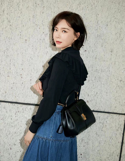 백경공장 / 셀린느 스몰 새틴 소가죽 핸드백