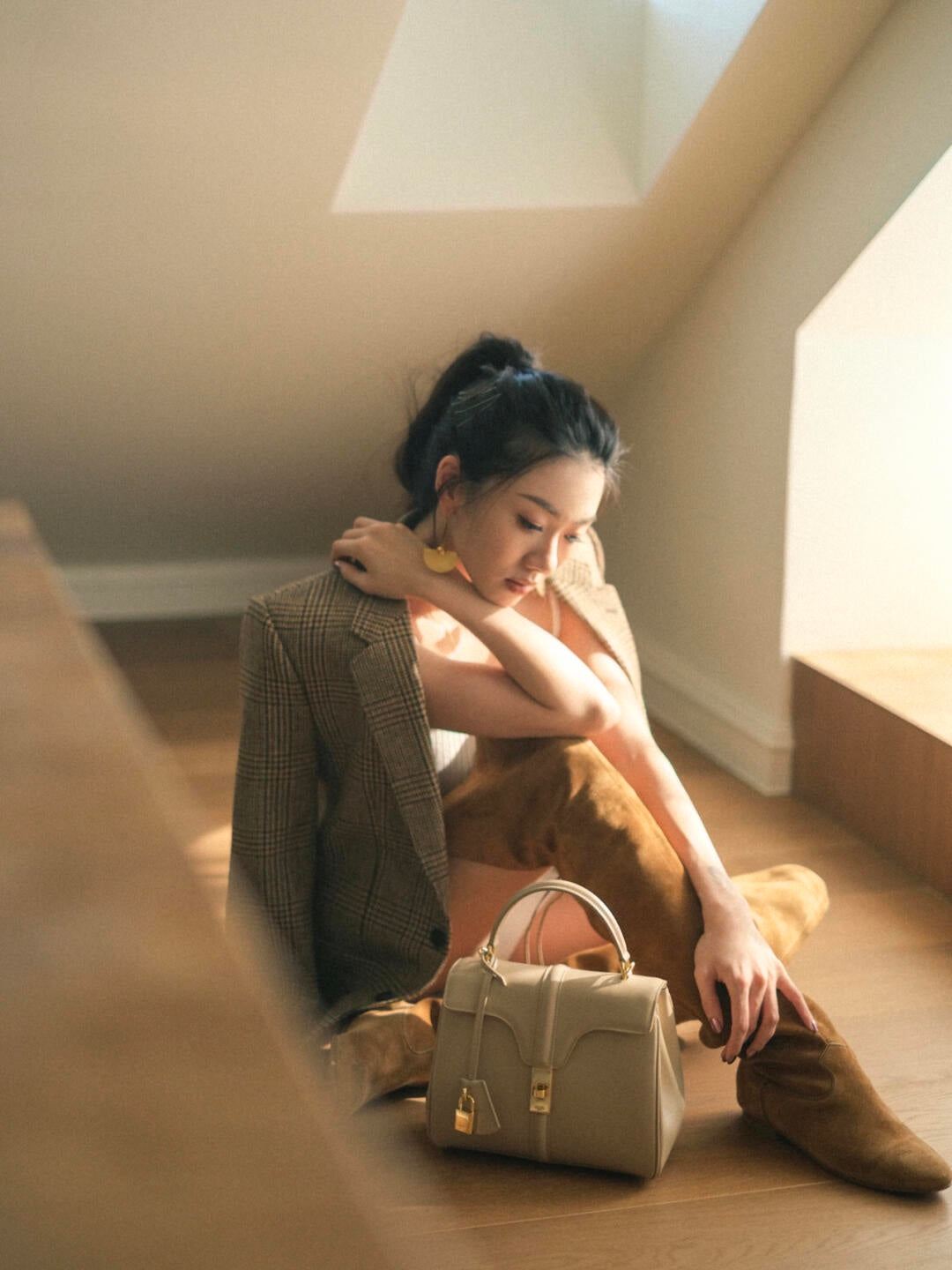 백경공장 / 셀린느 스몰 새틴 소가죽 핸드백