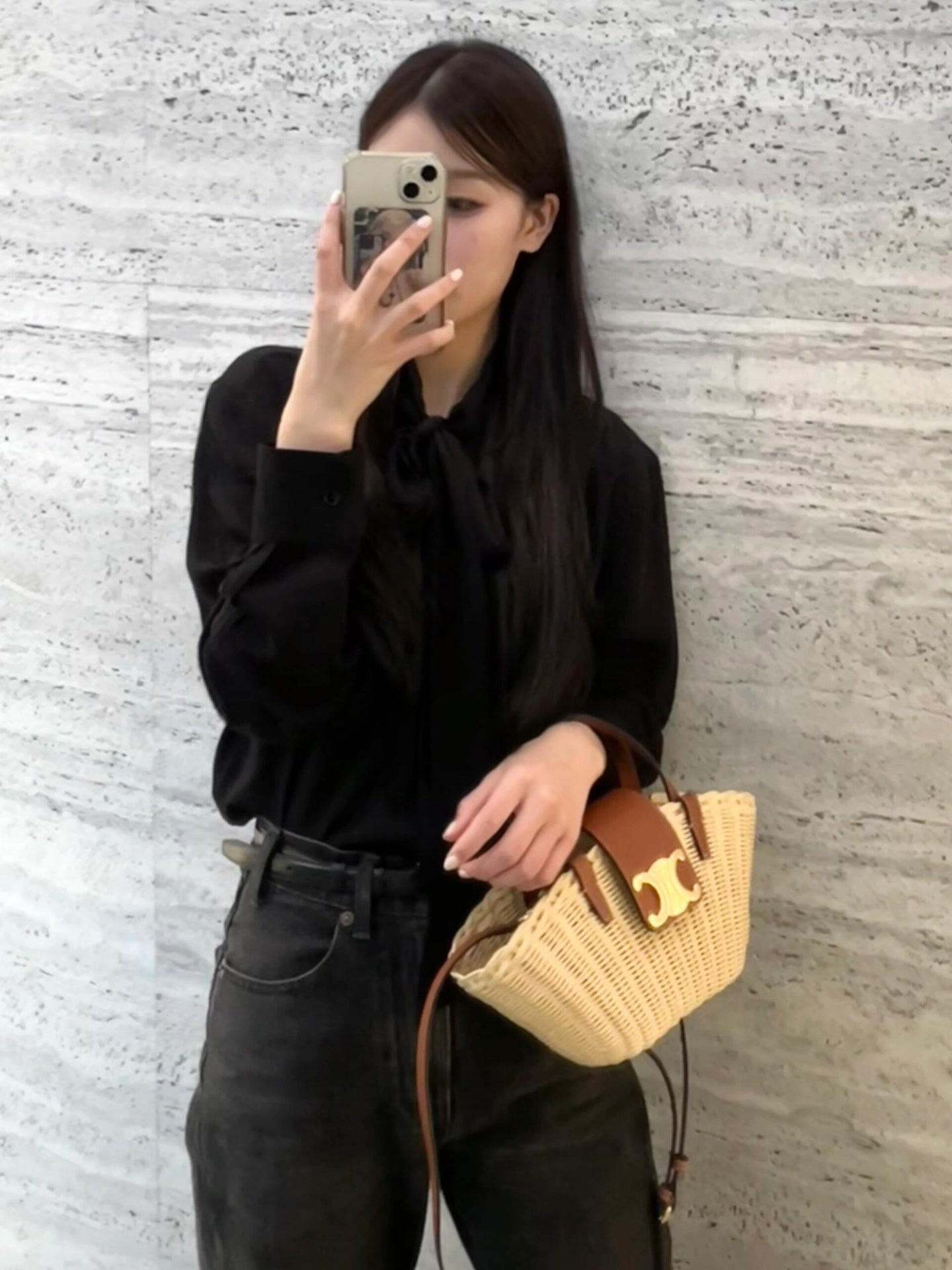 백경공장 / 셀린느 스몰 식물성 소재 천연 소가죽 핸드백