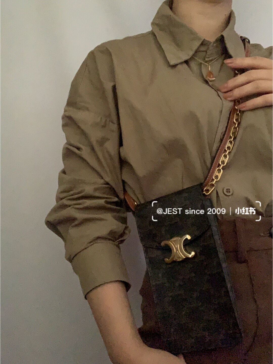 백경공장 / 셀린느 모노그램 폰 파우치