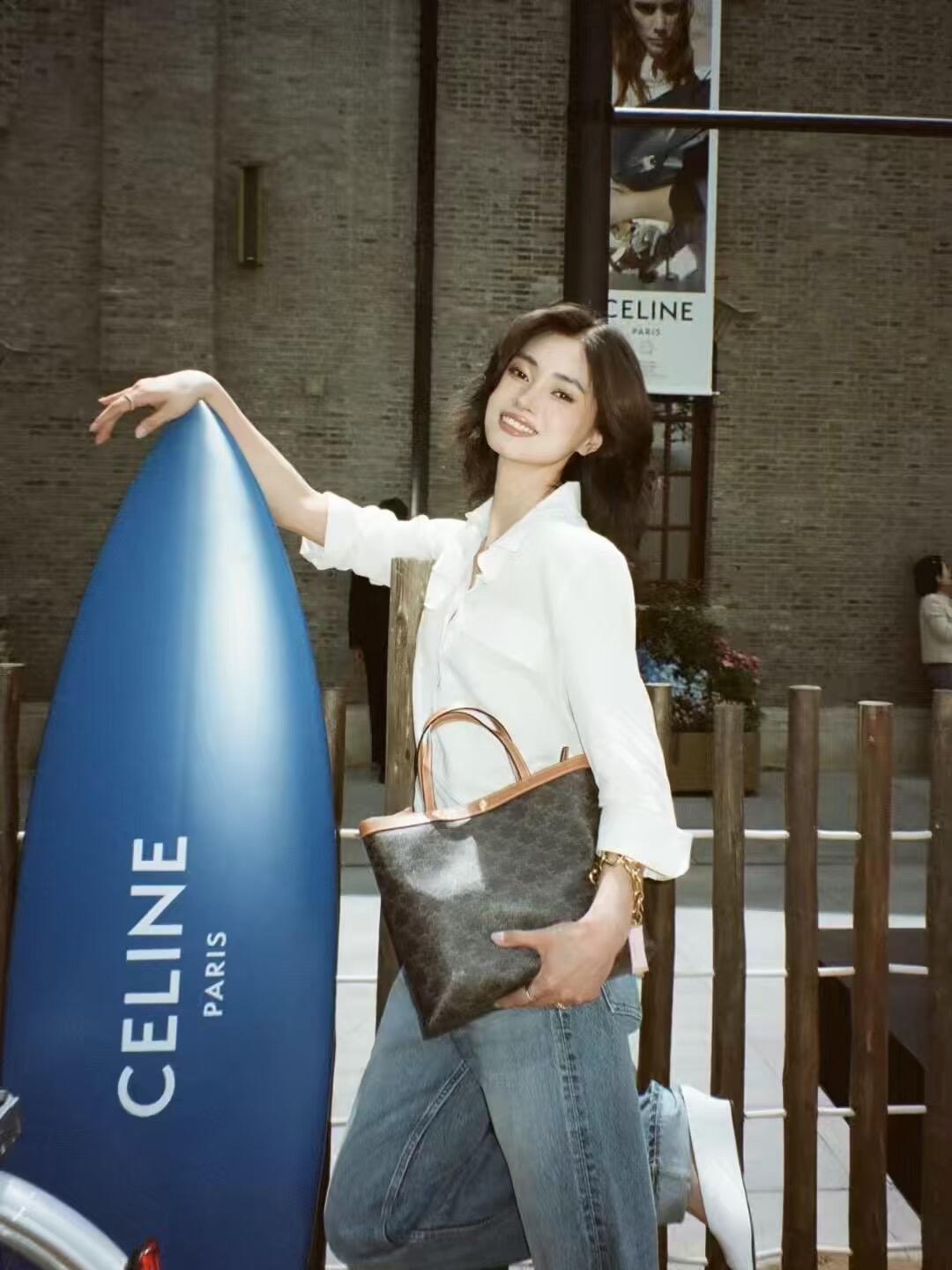백경공장 / 셀린느 스몰 로고 프린트 핸드백