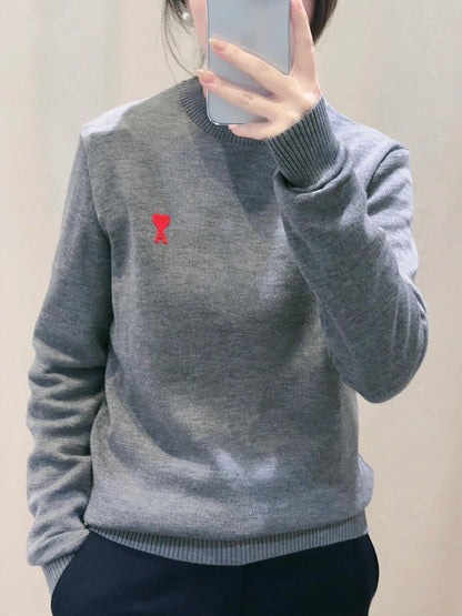 V공장 / 아미 파리 하트 니트 스웨터