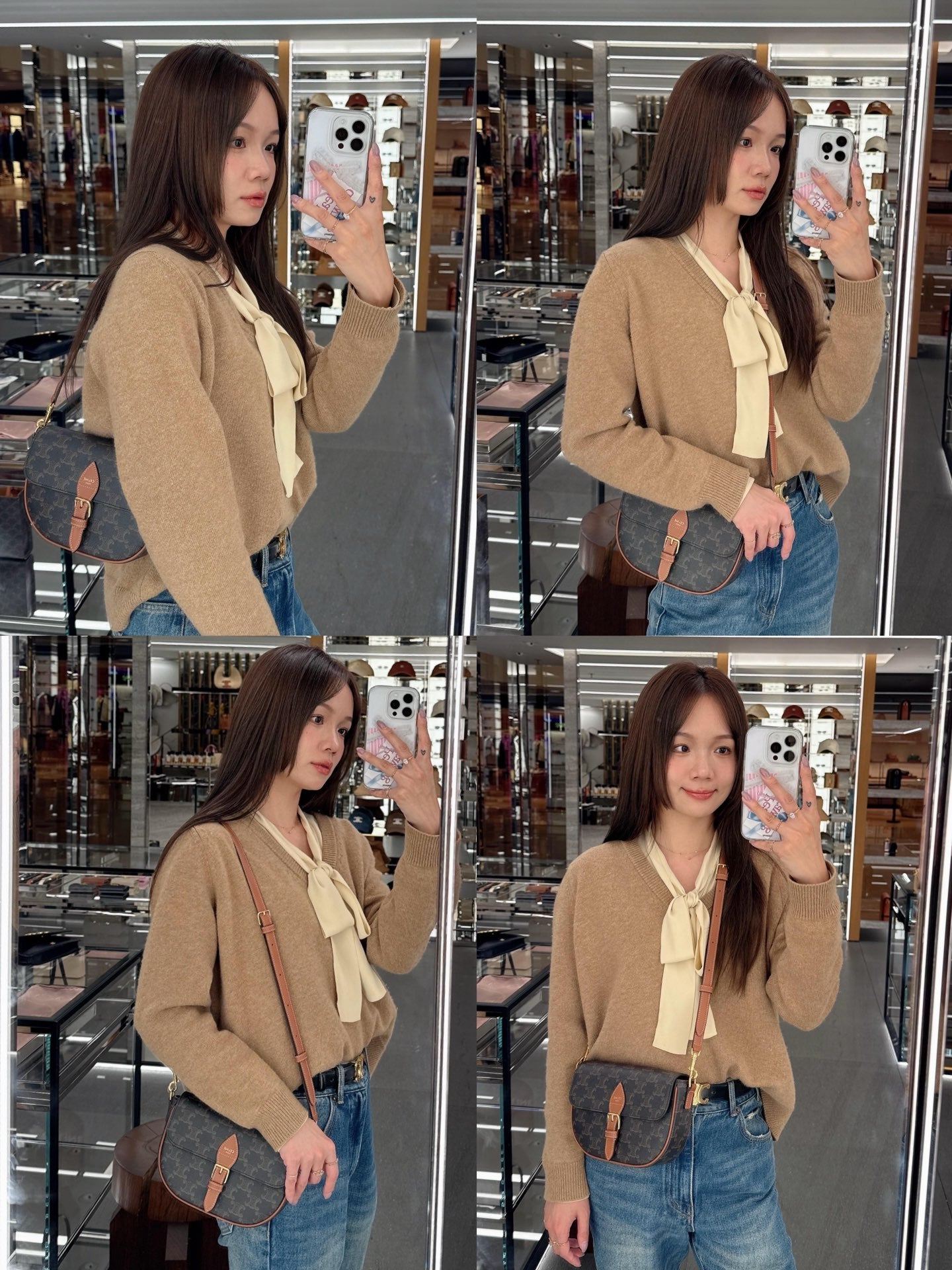 백경공장 / 셀린느 더블 스트랩 새들 백