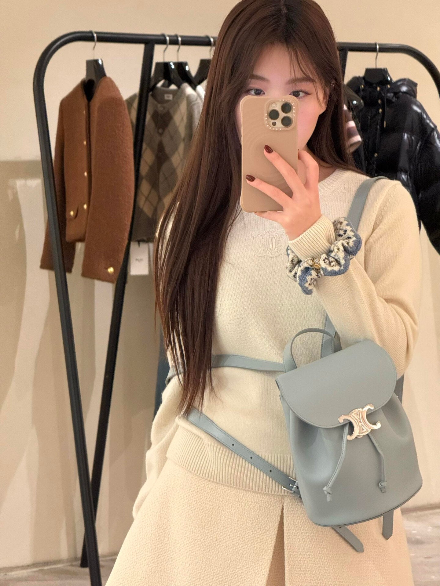 백경공장 / 셀린느 프린트 소가죽 백팩