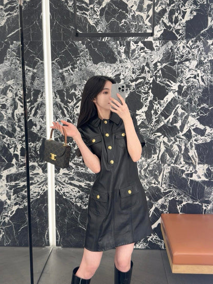 백경공장 / 셀린느 스몰 로고 프린트 소가죽 수납함