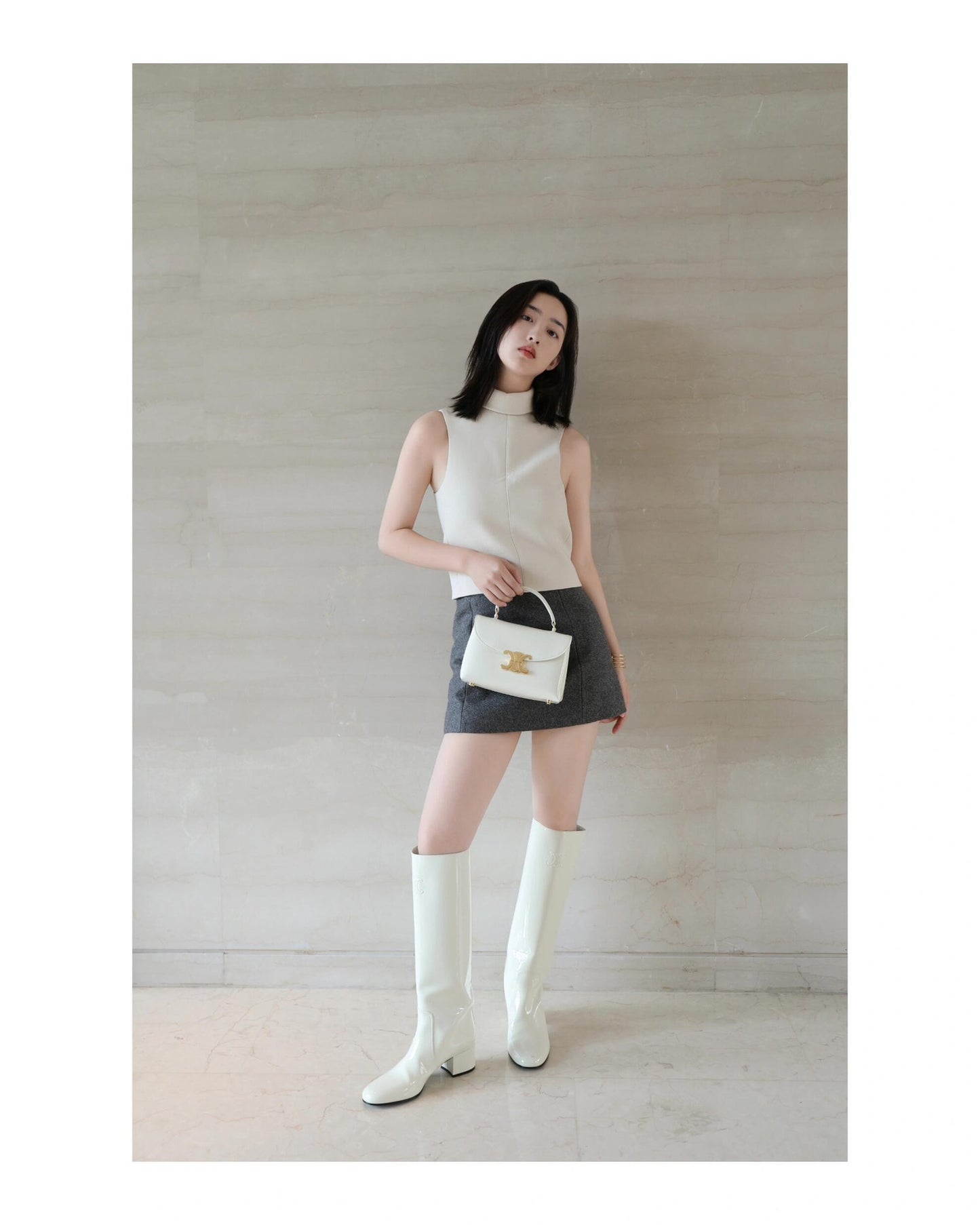 백경공장 / 셀린느 패턴트 소가죽 핸드백