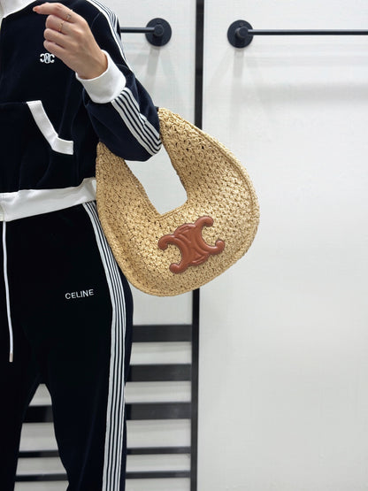 백경공장 / 셀린느 식물 소재 소가죽 호보 백