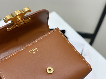백경공장 / 셀린느 스몰 글로시 스무스 양가죽 플랩 지갑