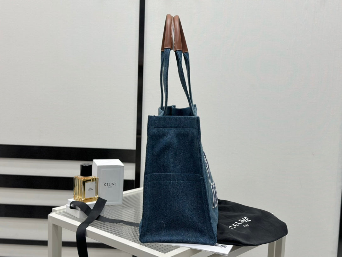 백경공장 / 셀린느 라지 사이즈 데님 토트백