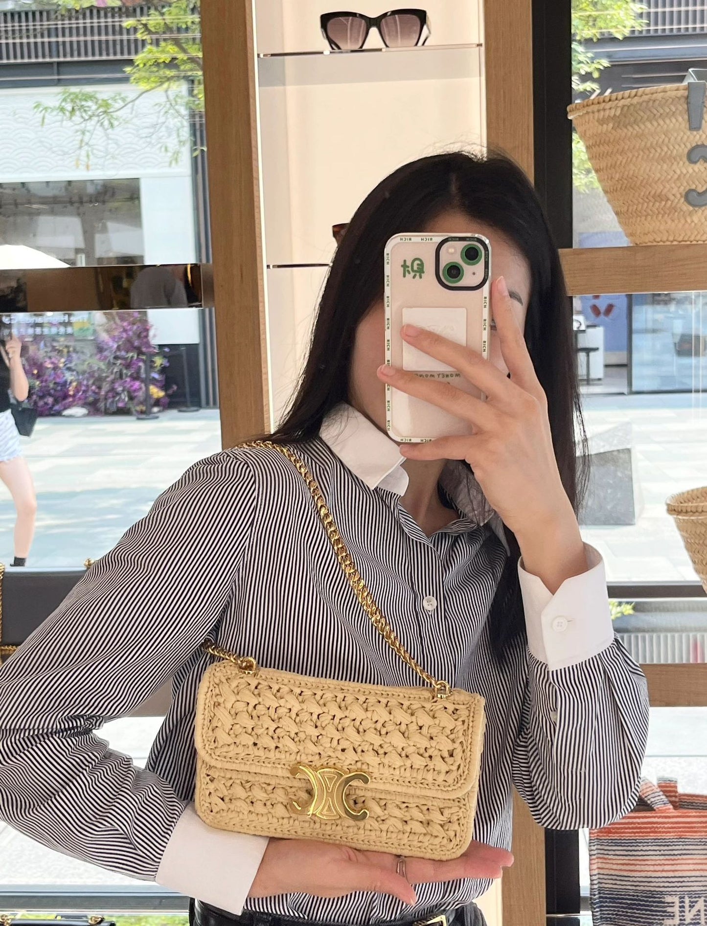 백경공장 / 셀린느 트리엄프 짜기 체인 언더암백