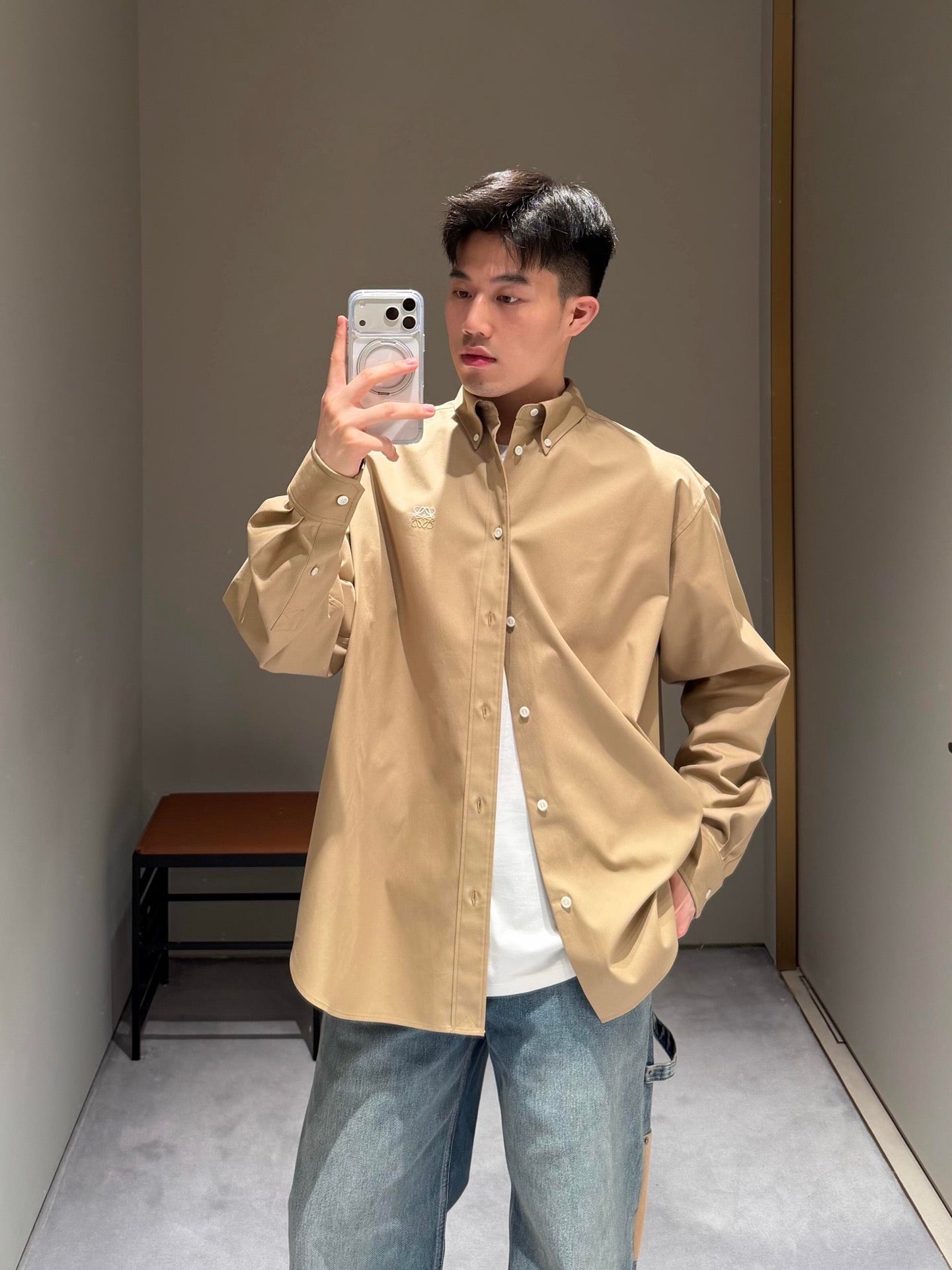 V공장 / 로애배 긴팔 셔츠