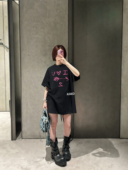 GTR / 발렌시아가 라운드넥 반팔 티셔츠
